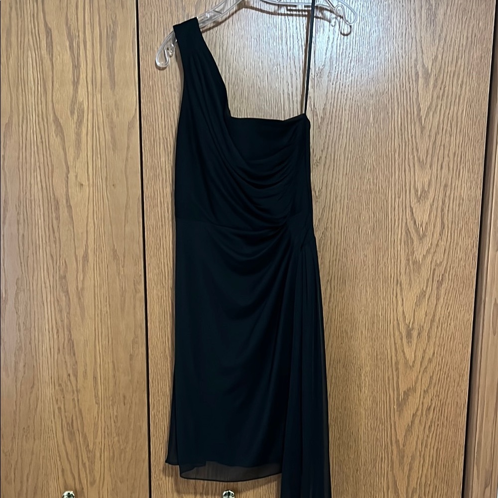 Black One-Shoulder Dress